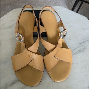 Brighton Tan Slingback Sandals